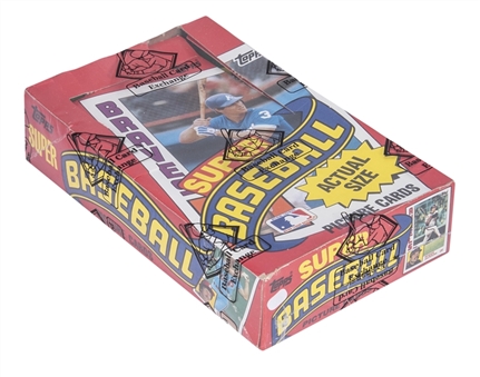 1984 Topps Super Baseball Unopened Wax Pack Box (30 Packs) – BBCE Certified